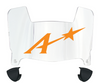 Evansville Purple Aces Mini Football Helmet Visor Shield w/ Clips - PICK VISOR & LOGO COLOR