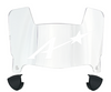 Evansville Purple Aces Mini Football Helmet Visor Shield w/ Clips - PICK VISOR & LOGO COLOR