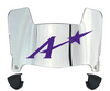Evansville Purple Aces Mini Football Helmet Visor Shield w/ Clips - PICK VISOR & LOGO COLOR