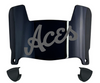 Evansville Purple Aces Mini Football Helmet Visor Shield w/ Clips - PICK VISOR & LOGO COLOR