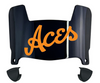 Evansville Purple Aces Mini Football Helmet Visor Shield w/ Clips - PICK VISOR & LOGO COLOR