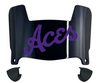 Evansville Purple Aces Mini Football Helmet Visor Shield w/ Clips - PICK VISOR & LOGO COLOR