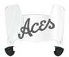 Evansville Purple Aces Mini Football Helmet Visor Shield w/ Clips - PICK VISOR & LOGO COLOR
