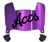 Evansville Purple Aces Mini Football Helmet Visor Shield w/ Clips - PICK VISOR & LOGO COLOR