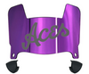 Evansville Purple Aces Mini Football Helmet Visor Shield w/ Clips - PICK VISOR & LOGO COLOR