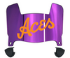 Evansville Purple Aces Mini Football Helmet Visor Shield w/ Clips - PICK VISOR & LOGO COLOR