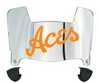 Evansville Purple Aces Mini Football Helmet Visor Shield w/ Clips - PICK VISOR & LOGO COLOR