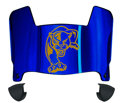FIU Panthers Mini Football Helmet Visor Shield w/ Clips - PICK VISOR & LOGO COLOR