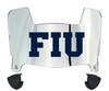 FIU Panthers Mini Football Helmet Visor Shield w/ Clips - PICK VISOR & LOGO COLOR