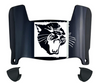 FIU Panthers Mini Football Helmet Visor Shield w/ Clips - PICK VISOR & LOGO COLOR