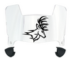 Fairfield Stags Mini Football Helmet Visor Shield w/ Clips - PICK VISOR & LOGO COLOR