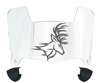 Fairfield Stags Mini Football Helmet Visor Shield w/ Clips - PICK VISOR & LOGO COLOR