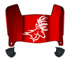 Fairfield Stags Mini Football Helmet Visor Shield w/ Clips - PICK VISOR & LOGO COLOR
