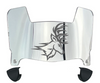 Fairfield Stags Mini Football Helmet Visor Shield w/ Clips - PICK VISOR & LOGO COLOR