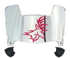 Fairfield Stags Mini Football Helmet Visor Shield w/ Clips - PICK VISOR & LOGO COLOR