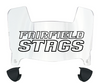 Fairfield Stags Mini Football Helmet Visor Shield w/ Clips - PICK VISOR & LOGO COLOR