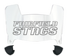Fairfield Stags Mini Football Helmet Visor Shield w/ Clips - PICK VISOR & LOGO COLOR