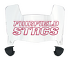 Fairfield Stags Mini Football Helmet Visor Shield w/ Clips - PICK VISOR & LOGO COLOR
