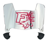 Fairfield Stags Mini Football Helmet Visor Shield w/ Clips - PICK VISOR & LOGO COLOR