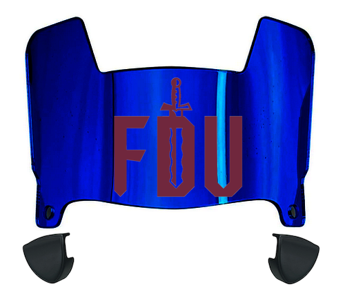 Fairleigh Dickinson Knights Mini Football Helmet Visor Shield w/ Clips - PICK VISOR & LOGO COLOR