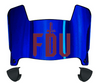 Fairleigh Dickinson Knights Mini Football Helmet Visor Shield w/ Clips - PICK VISOR & LOGO COLOR