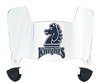 Fairleigh Dickinson Knights Mini Football Helmet Visor Shield w/ Clips - PICK VISOR & LOGO COLOR
