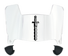 Fairleigh Dickinson Knights Mini Football Helmet Visor Shield w/ Clips - PICK VISOR & LOGO COLOR
