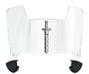 Fairleigh Dickinson Knights Mini Football Helmet Visor Shield w/ Clips - PICK VISOR & LOGO COLOR