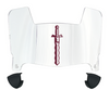 Fairleigh Dickinson Knights Mini Football Helmet Visor Shield w/ Clips - PICK VISOR & LOGO COLOR