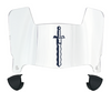 Fairleigh Dickinson Knights Mini Football Helmet Visor Shield w/ Clips - PICK VISOR & LOGO COLOR