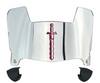 Fairleigh Dickinson Knights Mini Football Helmet Visor Shield w/ Clips - PICK VISOR & LOGO COLOR