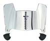 Fairleigh Dickinson Knights Mini Football Helmet Visor Shield w/ Clips - PICK VISOR & LOGO COLOR