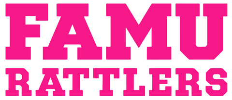 Florida A&M Rattlers Hot Pink FAMU Logo Premium DieCut Vinyl Decal PICK SIZE