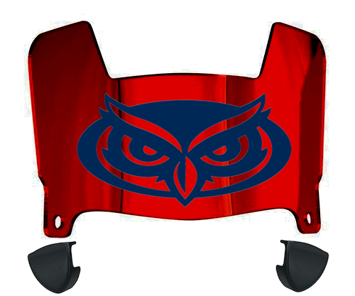 Florida Atlantic Owls Mini Football Helmet Visor Shield w/ Clips - PICK VISOR & LOGO COLOR
