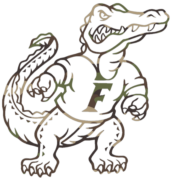 Florida Gators Woodland Camo Camouflage Mascot Logo Premium DieCut Vinyl Decal PICK SIZE