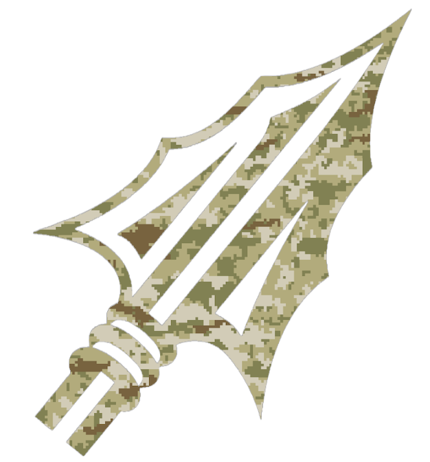 Florida State Seminoles Spear Head Logo Salute to Service Camouflage Camo Vinyl Decal PICK SIZE