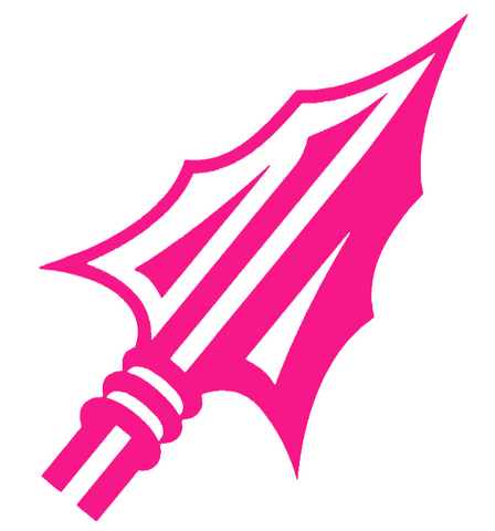 Florida State Seminoles Hot Pink Spear Head Logo Premium DieCut Vinyl Decal PICK SIZE