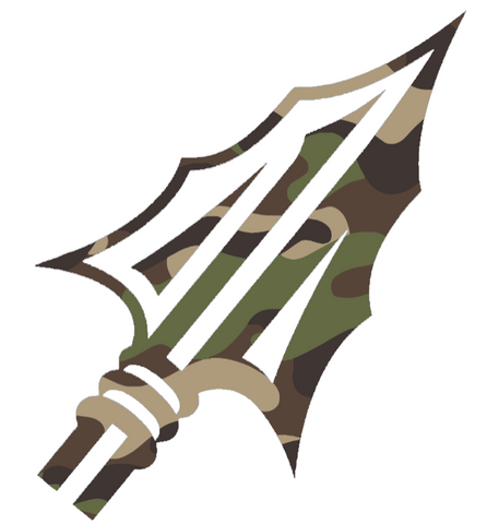 Florida State Seminoles Woodland Camo Camouflage Spear Head Logo Premium DieCut Vinyl Decal PICK SIZE