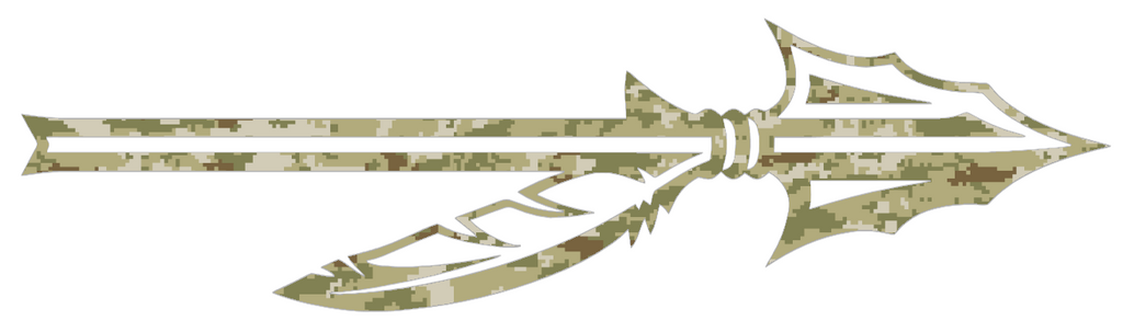 Florida State Seminoles Spear Logo Salute to Service Camouflage Camo Vinyl Decal PICK SIZE