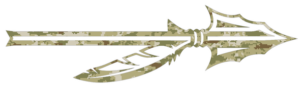 Florida State Seminoles Spear Logo Salute to Service Camouflage Camo Vinyl Decal PICK SIZE