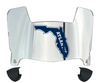 Florida Atlantic Owls Mini Football Helmet Visor Shield w/ Clips - PICK VISOR & LOGO COLOR