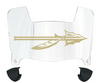 Florida State Seminoles Mini Football Helmet Visor Shield w/ Clips - PICK VISOR & LOGO COLOR