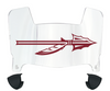 Florida State Seminoles Mini Football Helmet Visor Shield w/ Clips - PICK VISOR & LOGO COLOR