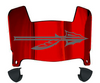 Florida State Seminoles Mini Football Helmet Visor Shield w/ Clips - PICK VISOR & LOGO COLOR