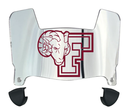 Fordham Rams Mini Football Helmet Visor Shield w/ Clips - PICK VISOR & LOGO COLOR