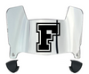 Fordham Rams Mini Football Helmet Visor Shield w/ Clips - PICK VISOR & LOGO COLOR