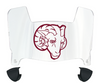 Fordham Rams Mini Football Helmet Visor Shield w/ Clips - PICK VISOR & LOGO COLOR