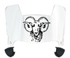 Fordham Rams Mini Football Helmet Visor Shield w/ Clips - PICK VISOR & LOGO COLOR