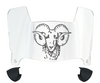 Fordham Rams Mini Football Helmet Visor Shield w/ Clips - PICK VISOR & LOGO COLOR