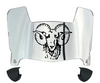 Fordham Rams Mini Football Helmet Visor Shield w/ Clips - PICK VISOR & LOGO COLOR